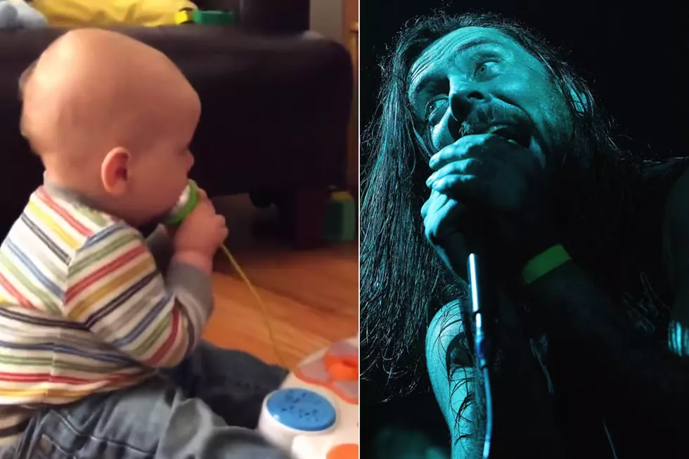 Baby Sings Along to Deathcore Band Thy Art Is Murder