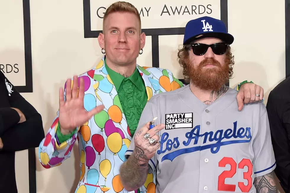 Mastodon’s Brent Hinds + Brann Dailor Invade Grammys in Dodgers Uniform + Balloon Suit