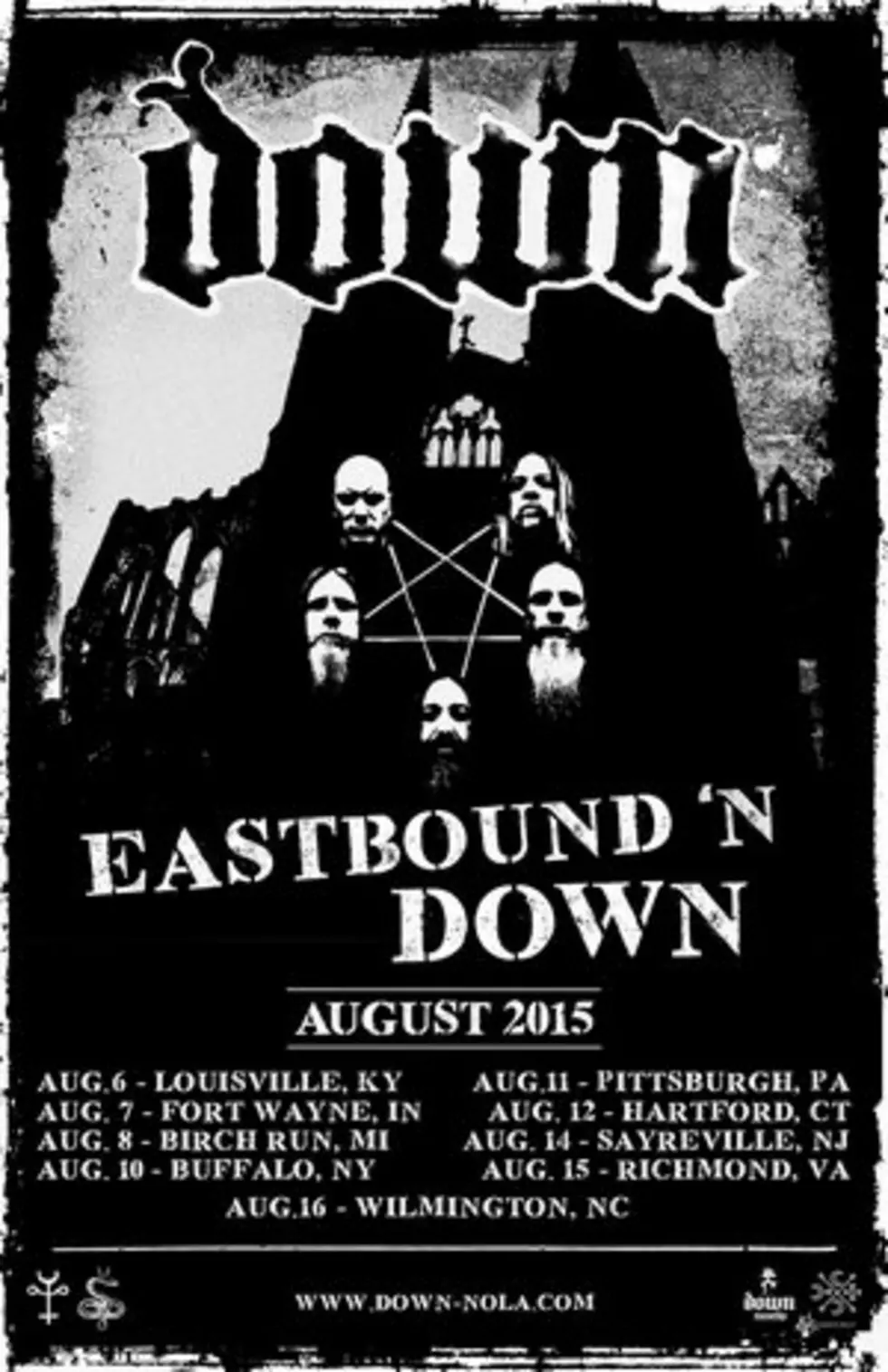 Down Plan August 2015 &#8216;Eastbound &#8216;N Down&#8217; Tour