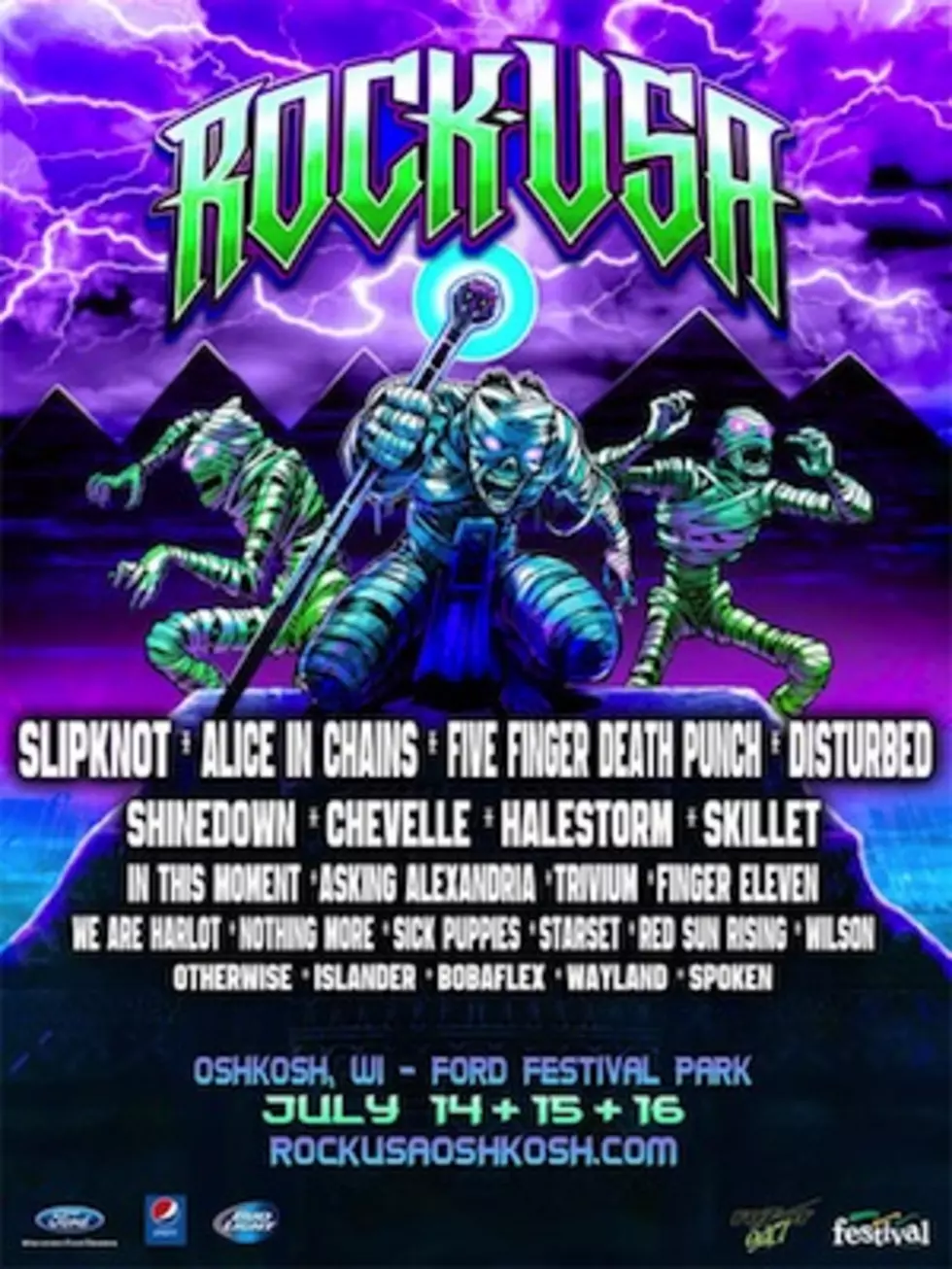 Rock USA Lineup Boasts Five Finger Death Punch, Slipknot, Alice in Chains, Disturbed + More