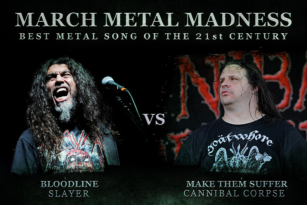 Slayer, ‘Bloodline’ vs. Cannibal Corpse, ‘Make Them Suffer’ – March Metal Madness 2016, Round 1