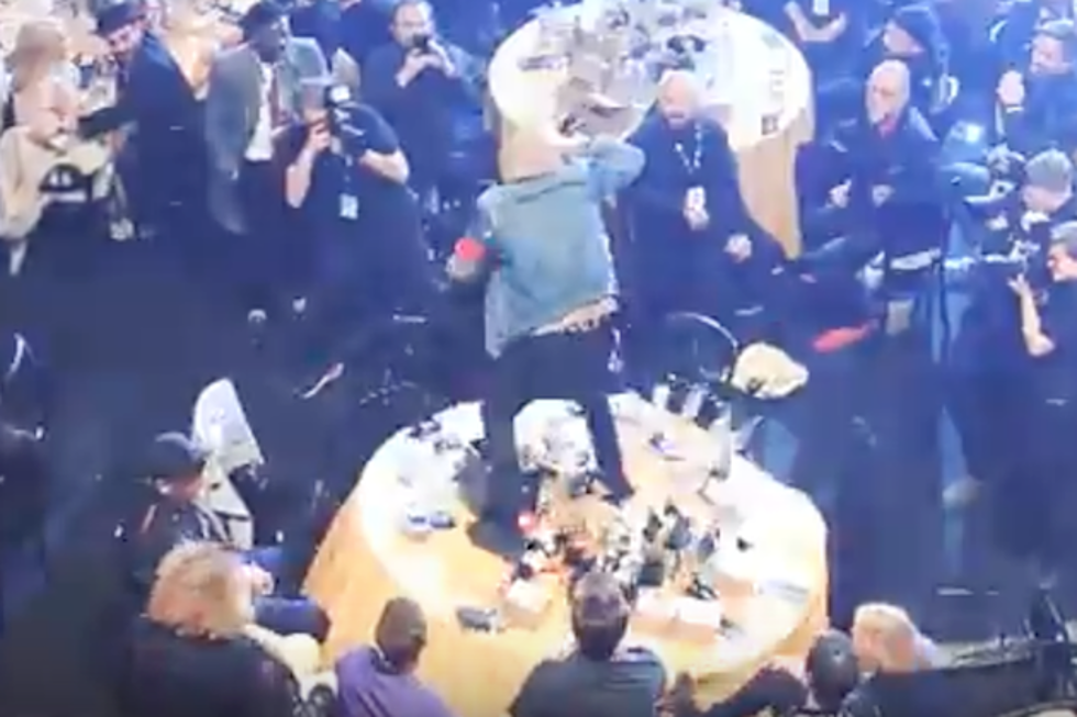 Bring Me the Horizon’s Oli Sykes Destroys Coldplay’s Table During NME Awards Performance