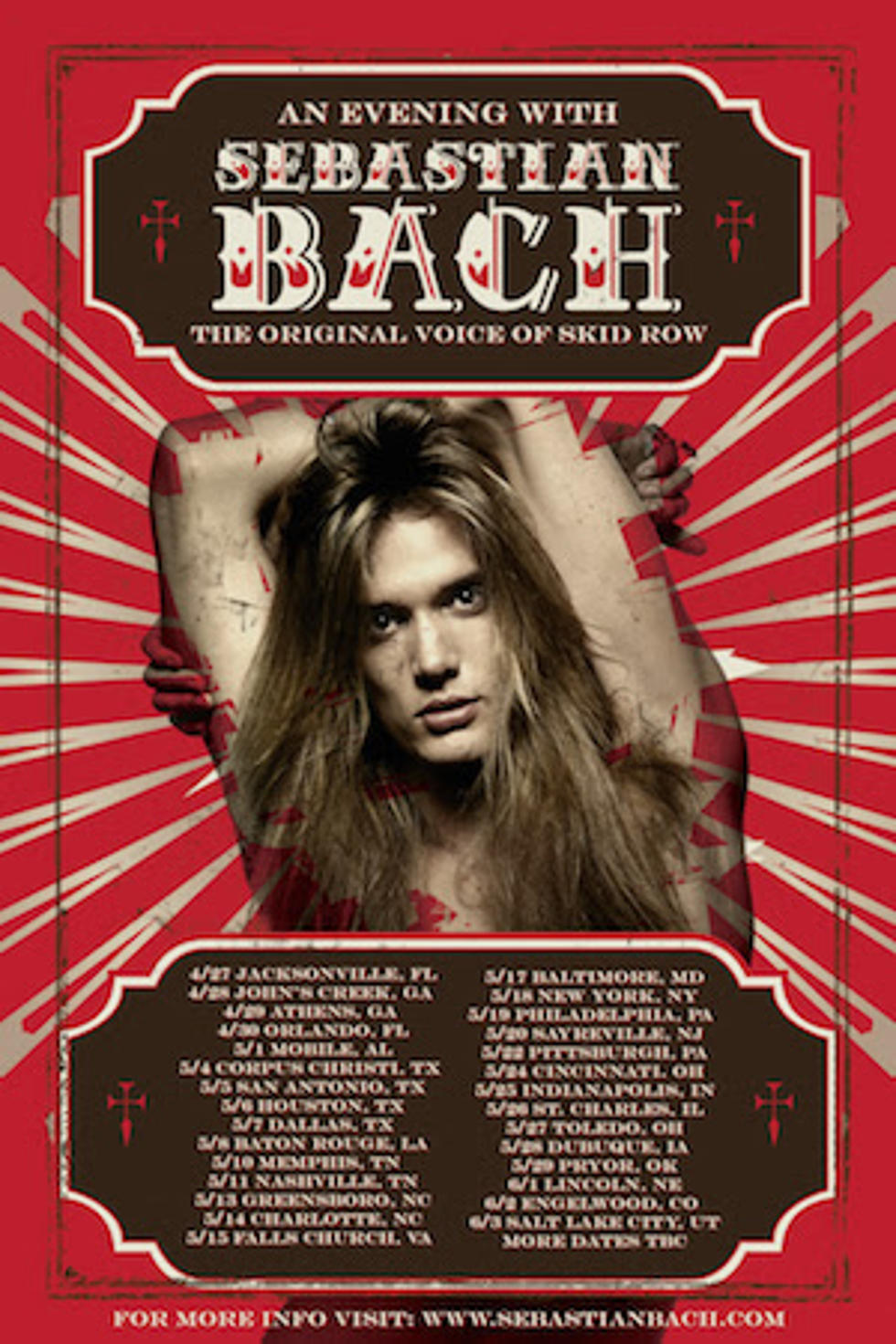 Sebastian Bach Plots &#8216;An Evening With&#8217; 2016 Tour, Pushes Back Release of Autobiography