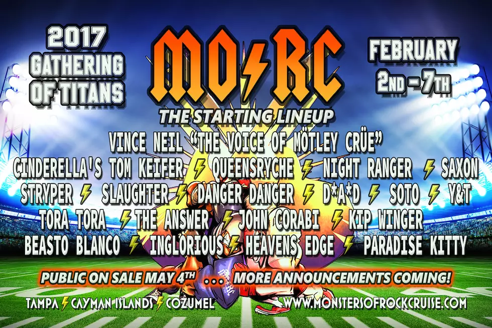 Vince Neil, Tom Keifer + Queensryche Lead 2017 Monsters of Rock Cruise