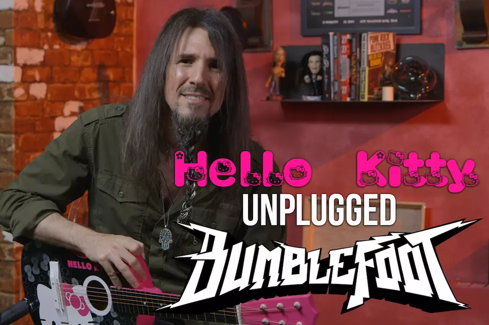 Bumblefoot Jams Iron Maiden, Judas Priest, Dio + More on Hello Kitty Guitar