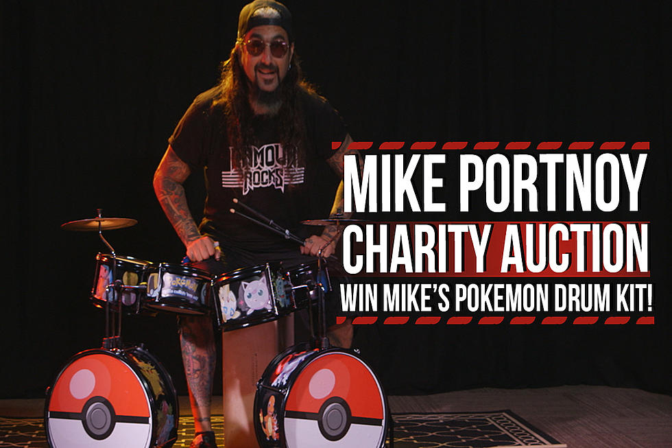 Charity Auction: Win Mike Portnoy's Signed Pokemon Drum Kit!