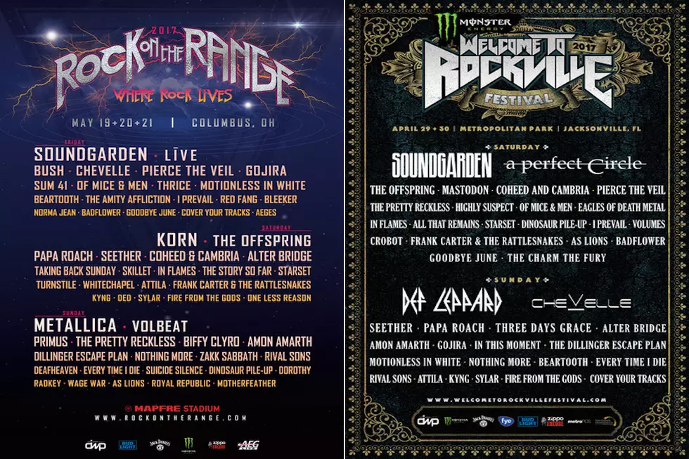Daily Lineups Revealed for 2017 Rock on the Range + Welcome to Rockville Festivals