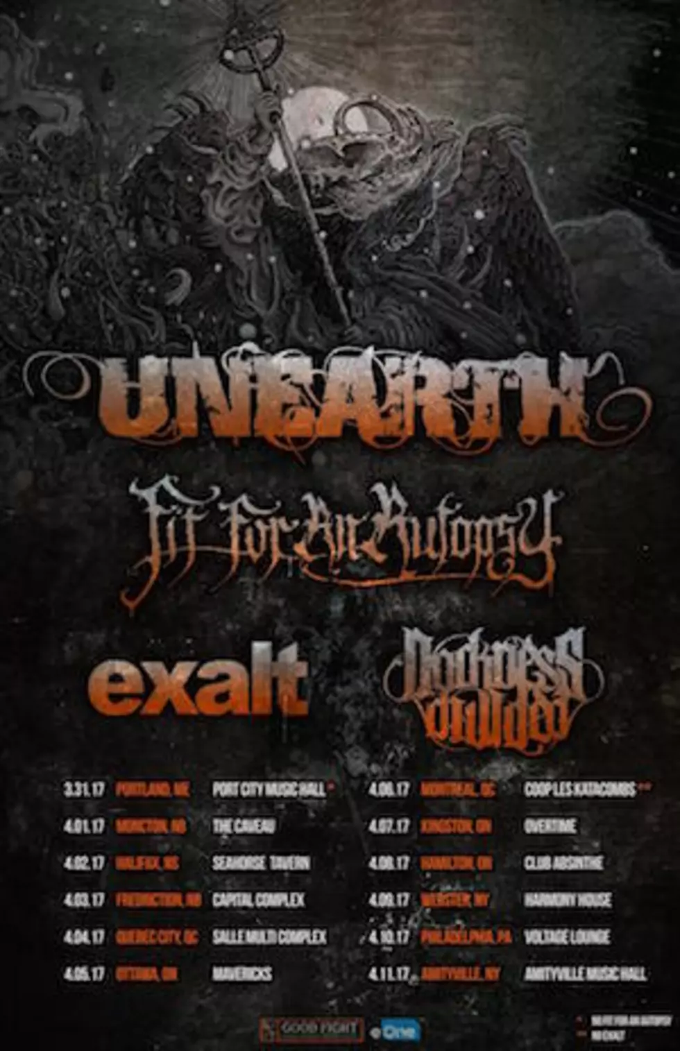 Unearth Announce 2017 Tour With Fit For an Autopsy + More