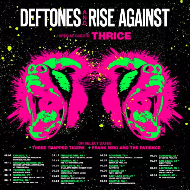 Win Tickets to See Deftones + Rise Against on Their 2017 North American Summer Tour