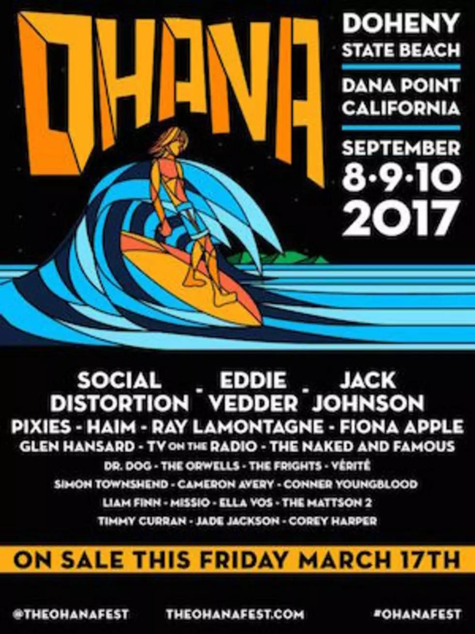 Eddie Vedder, Social Distortion Lead Second Annual Ohana Festival