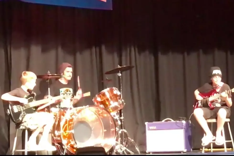 Anthrax’s Charlie Benante Sits in With 5th Graders at Elementary School Variety Show