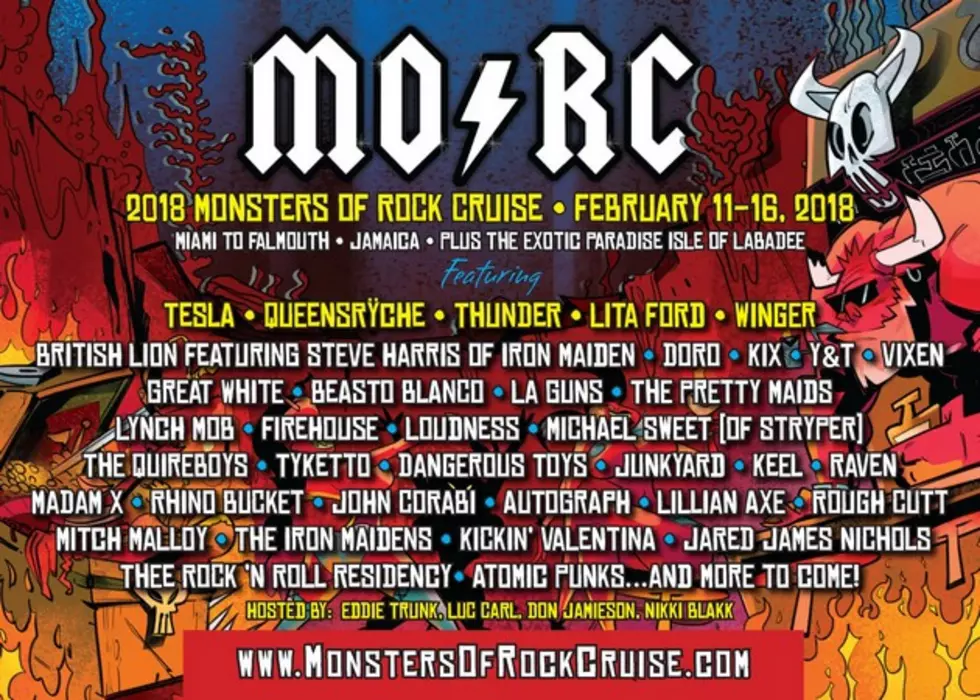 Queensryche, Tesla + Lita Ford Lead 2018 Monsters of Rock Cruise