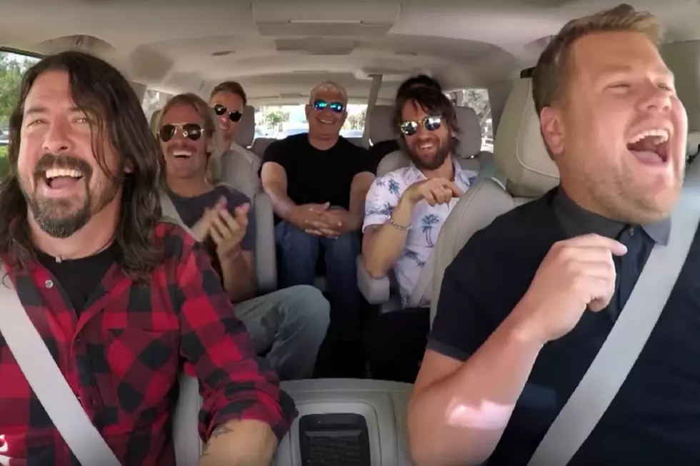 Watch Foo Fighters Play ‘Carpool Karaoke’ + Have Drum Off With James Corden