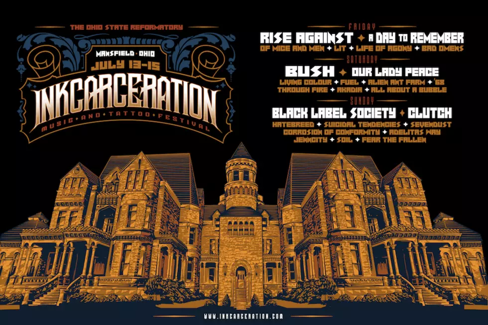 Rise Against, A Day to Remember, Bush, Black Label Society, Clutch to Rock First INKCARCERATION Festival