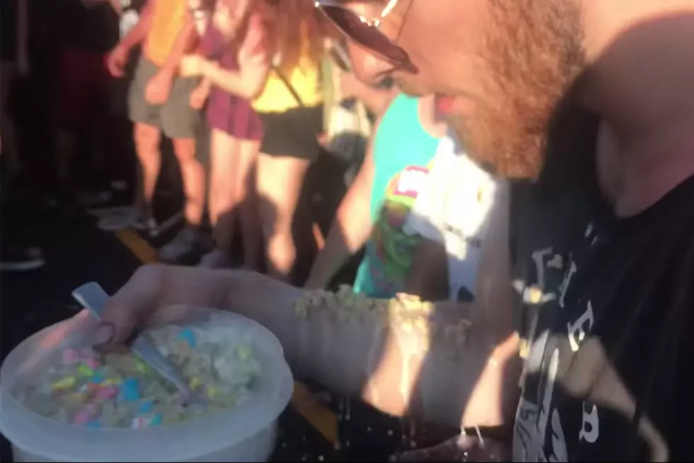 Guy Tries to Eat Cereal in Mosh Pit, Fails Miserably