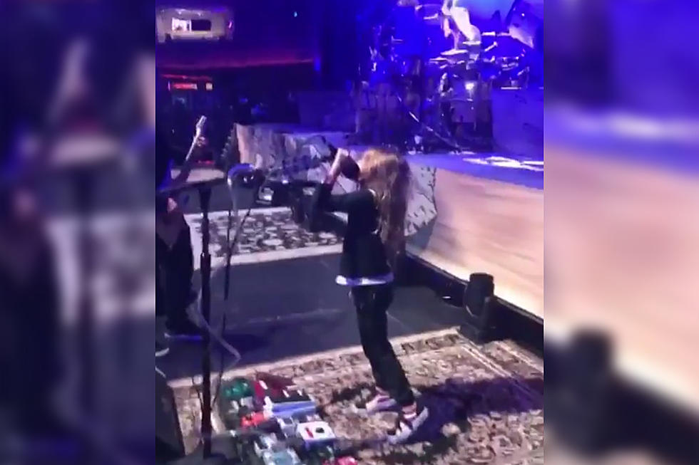Korn Guitarist's 5-Year-Old Son Screams for Band - Watch
