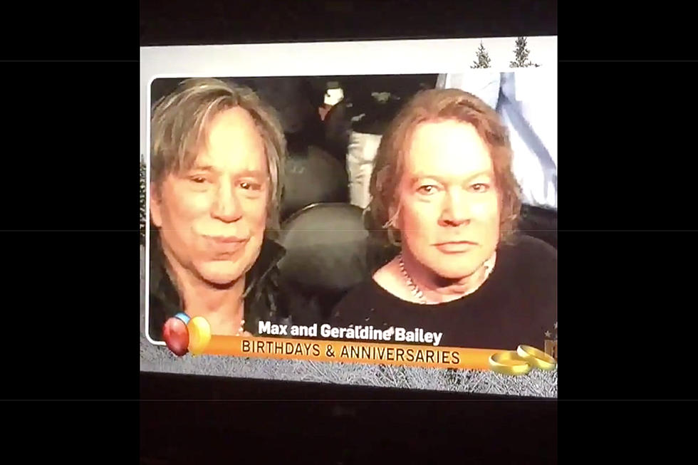 Local News Outlet Mistakes Axl Rose + Mickey Rourke as Married Couple Celebrating Wedding Anniversary