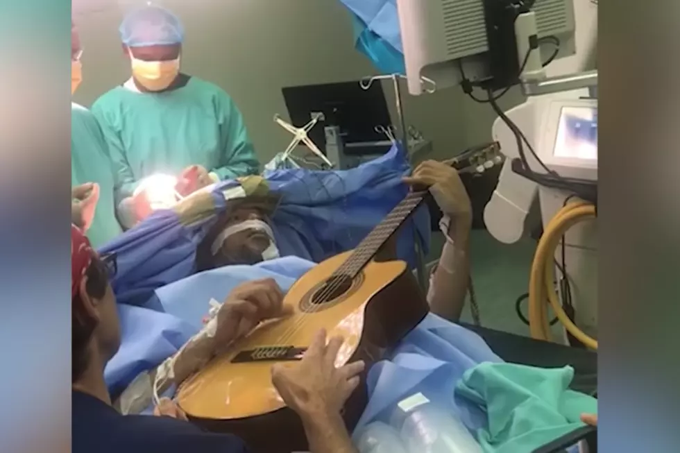 Man Plays Guitar in the Middle of Brain Surgery