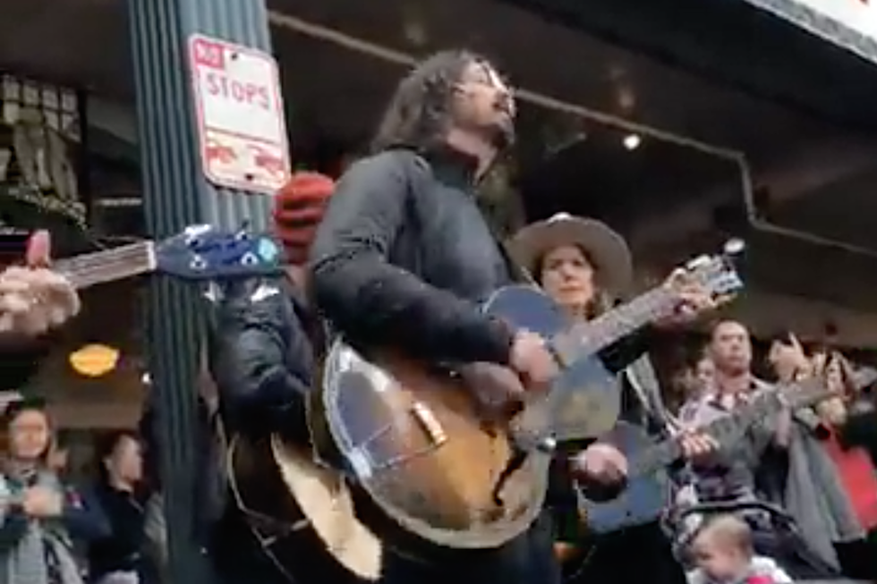 Watch Dave Grohl Busk With Brandi Carlile in Seattle