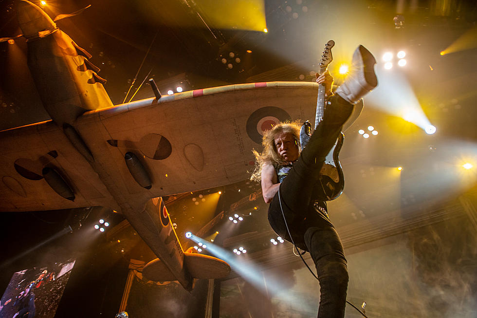 Iron Maiden’s Janick Gers Accidentally Launches Guitar Into Crowd