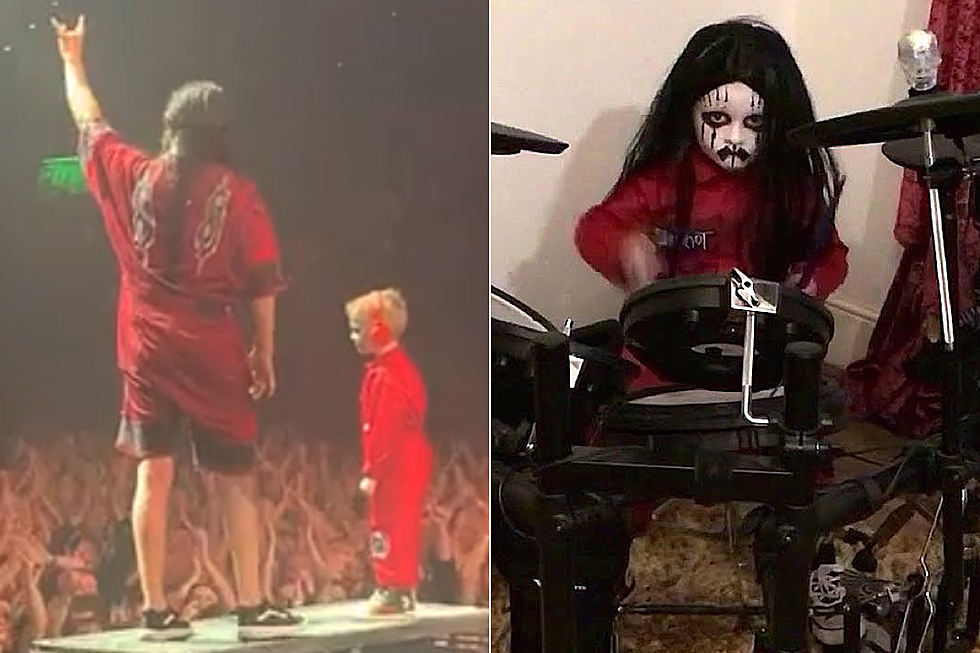 Slipknot Invite Viral Kid Drummer Onstage, Take Photos Backstage