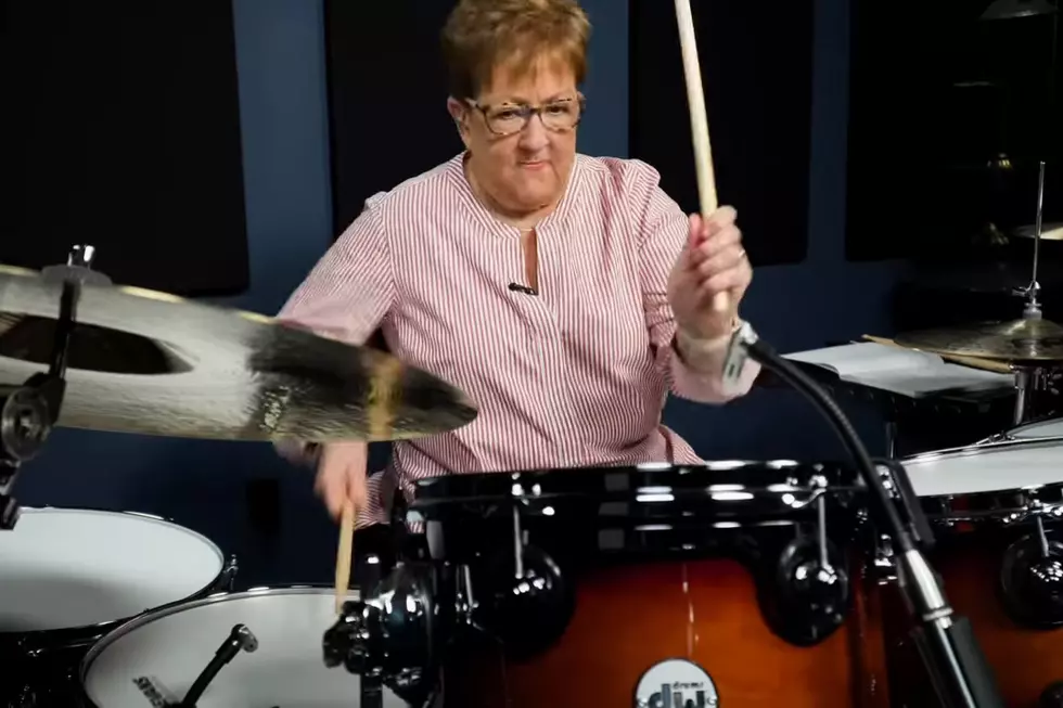 ‘Badass’ Grandma Rocks Drum Covers of Slipknot, Disturbed + Paramore
