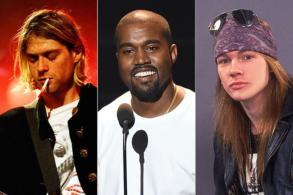 Kanye West Can't Pick Favorite Between Nirvana + Guns N' Roses