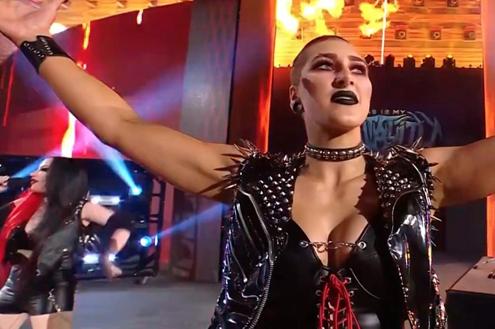 Watch Ash Costello Play Rhea Ripley to the Ring at WrestleMania