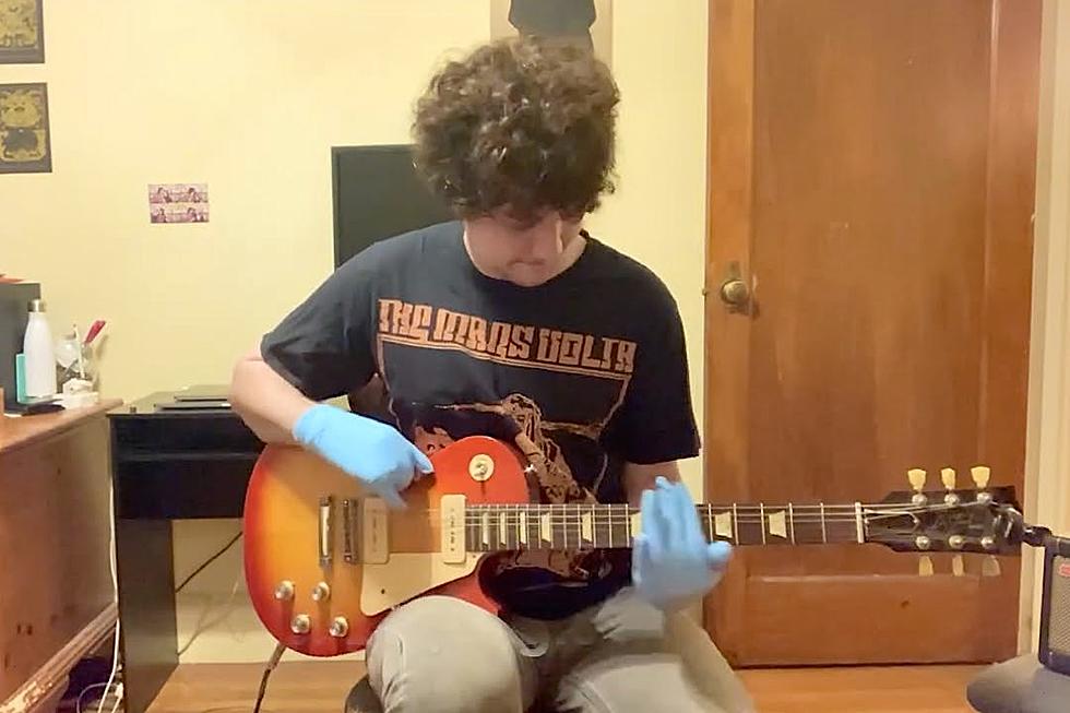 How Many Rubber Gloves Will Prevent Guitarist From Playing ‘Enter Sandman’?