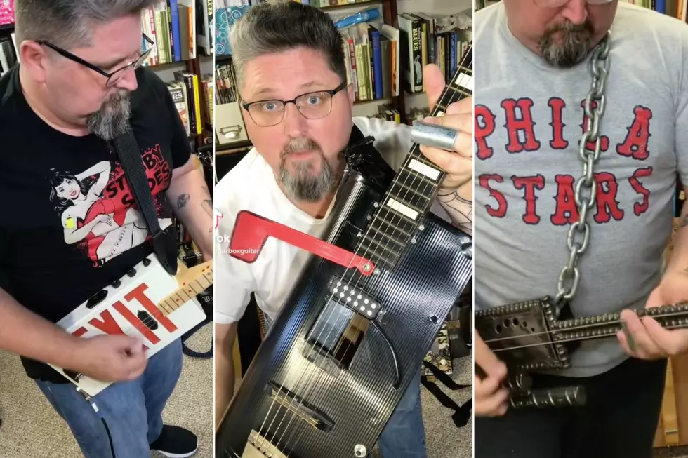 Musician Makes Guitars Out of Exit Sign, Mailbox, Boat Oar + More