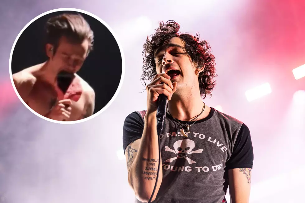 The 1975 Singer Eats Raw Steak Onstage During Show