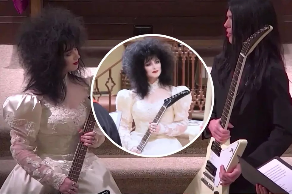 Metal Couple Exchange Guitars Instead of Rings at Their Wedding