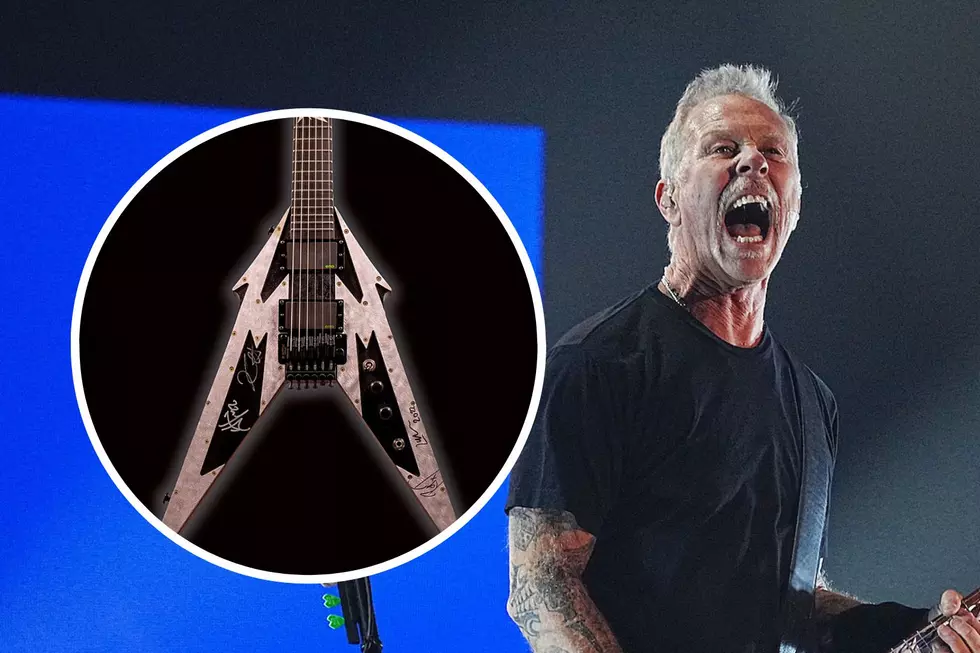 Metallica Raffling Off Signed, Ultra Metal-Looking ‘Flying M’ Guitar for Charity