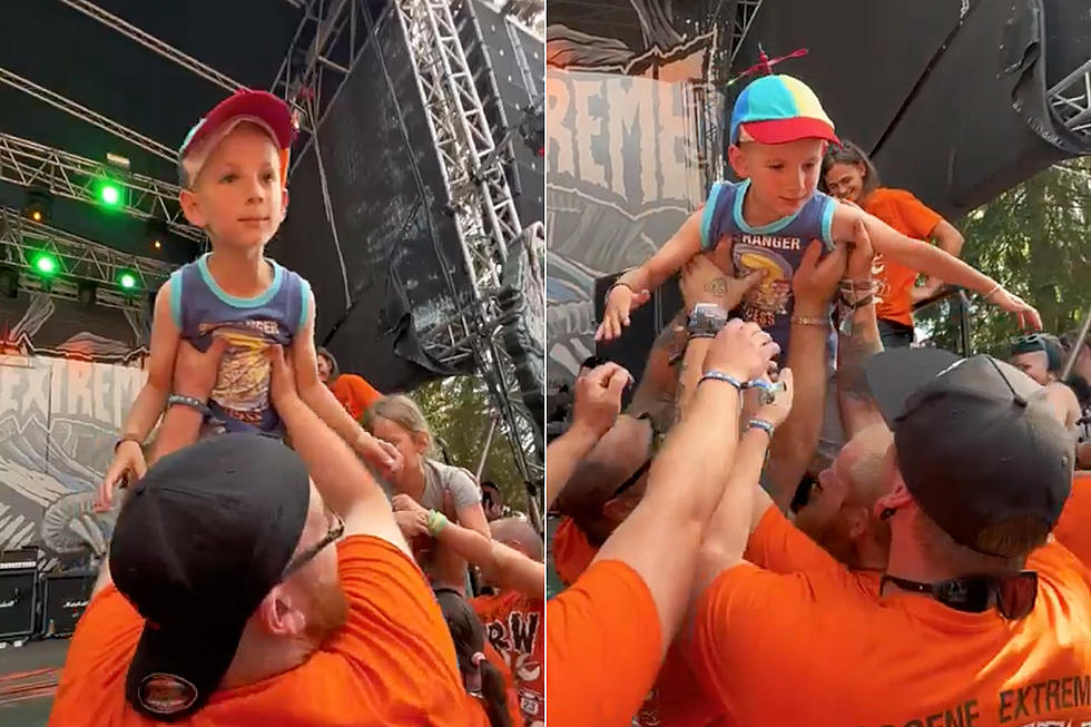 Grindcore Festival Security Help Little Ones With Their First Stage Dives