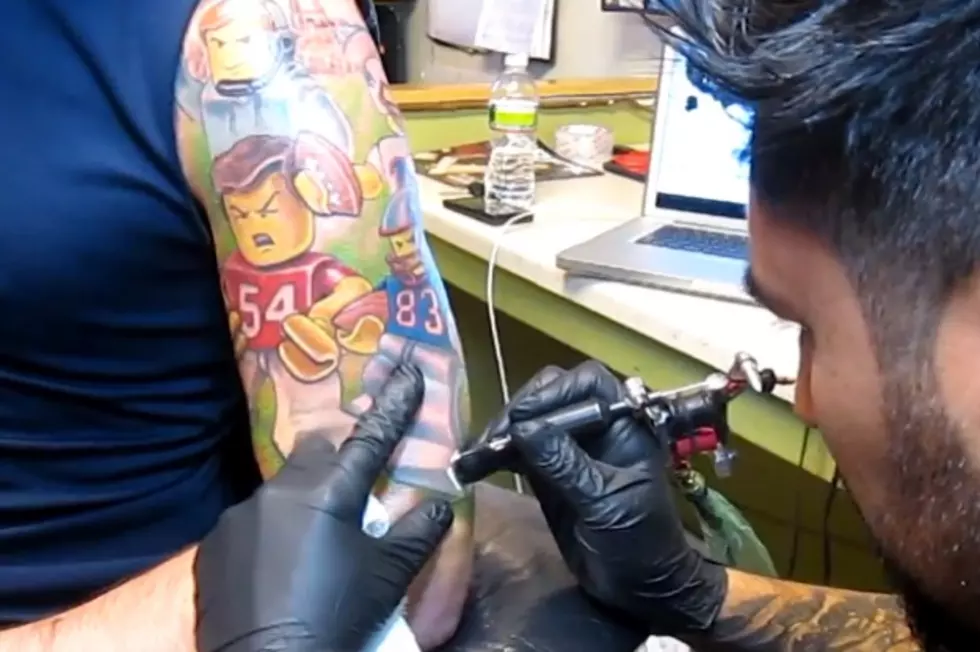 Patriots Fan Gets Tattoo of Players — as Lego Characters