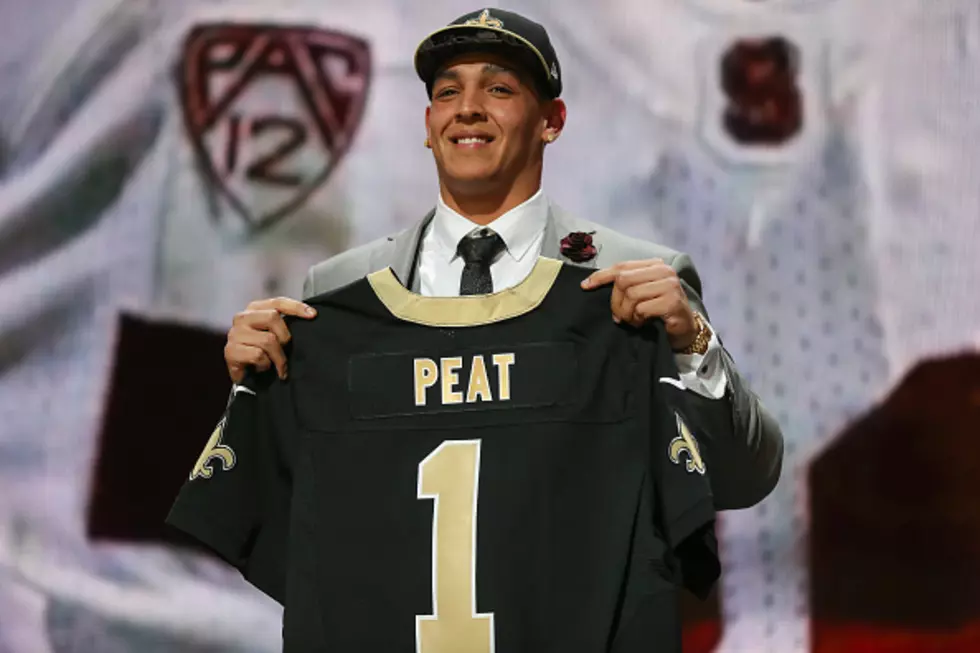 Report: Saints Sign First Round Pick Andrus Peat