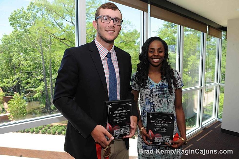 Wilridge, Moore Named UL Student-Athletes of the Year