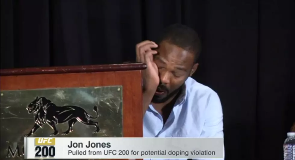 Jon Jones Breaks Down, Apologizes To Cormier For Being Removed From UFC 200 [Video]