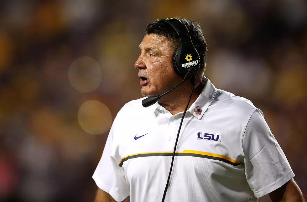 LSU's Head Coach Ed Orgeron Odds on Favorite to Lose Job First