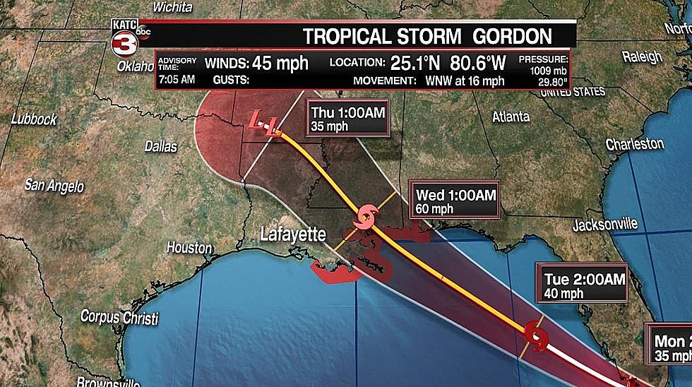 Tropical Storm Gordon Eyeing Louisiana-Mississippi Coast