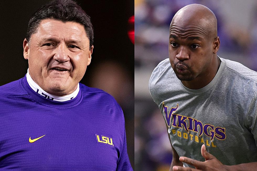 Coach Orgeron&#8217;s Story About Recruiting Adrian Peterson is Wild [Video]