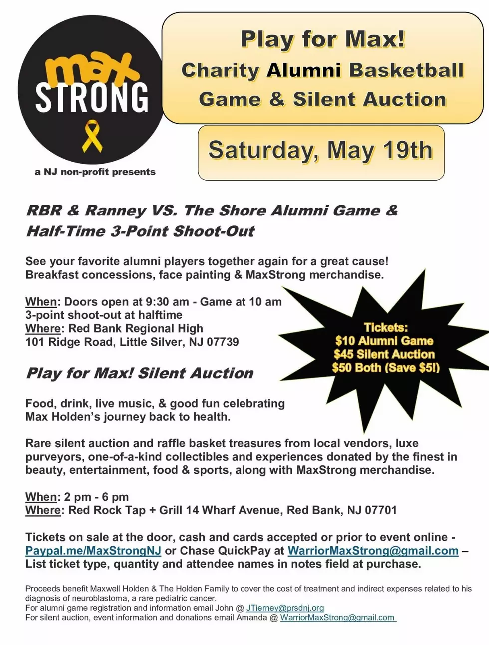 Former Shore Basketball Standouts to Rally for Good Cause in Red Bank