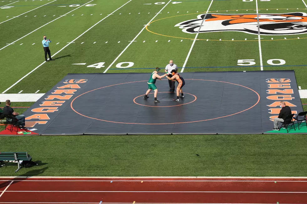 PHOTOS: Pinelands defeats Barnegat (NJ) in First Outdoor Wrestling Match in Shore Conference History