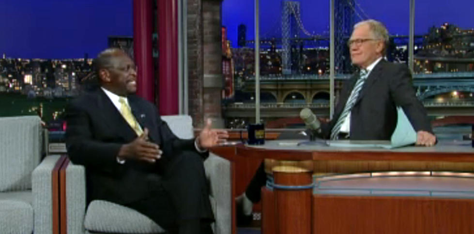 Cain Denies Harrassment During Letterman Appearance [VIDEO]