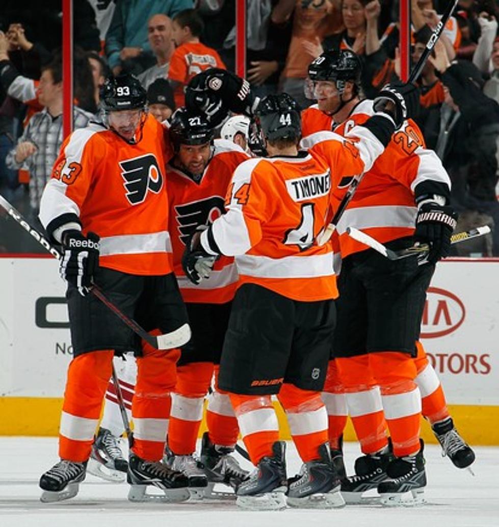 Flyers Hold Off Crosby-less Penguins