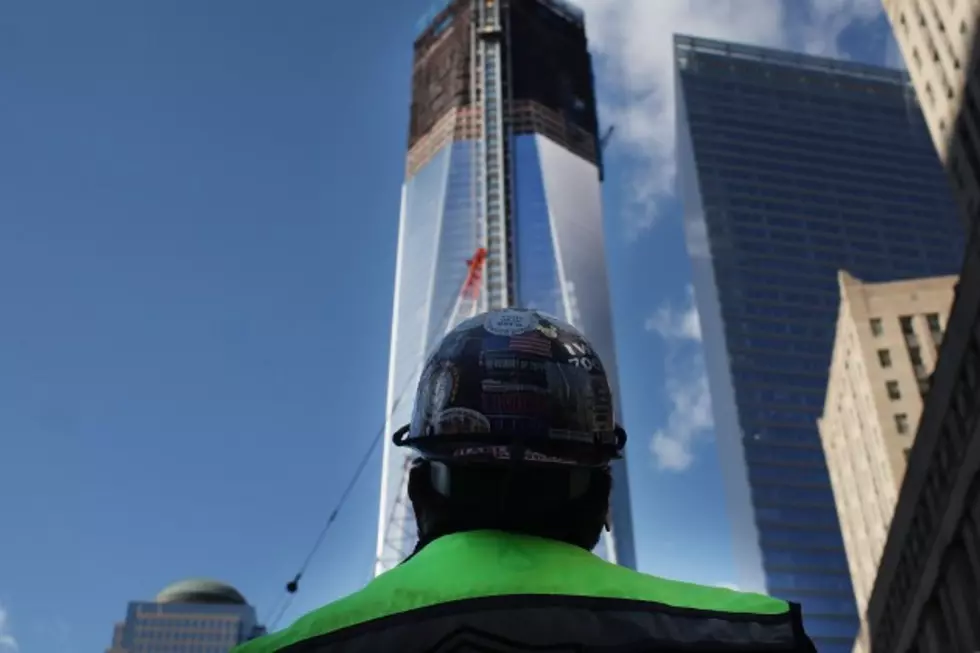 Crane Drops Steel at World Trade Center Site