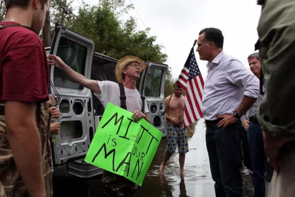 Romney Visits Area Flooded By Isaac[VIDEO]