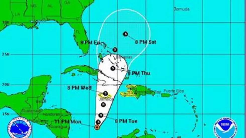 Tropical Storm Sandy Forms South of Jamaica