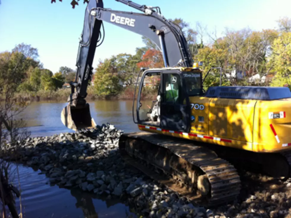 Dredging On The Shore