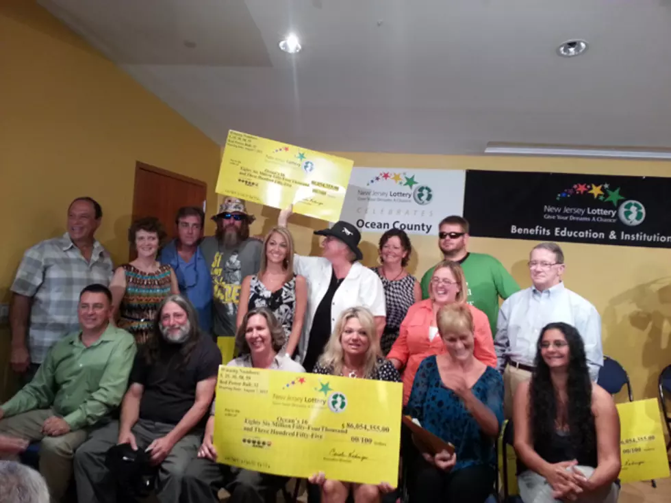 Ocean County 16 Celebrate Lotto win